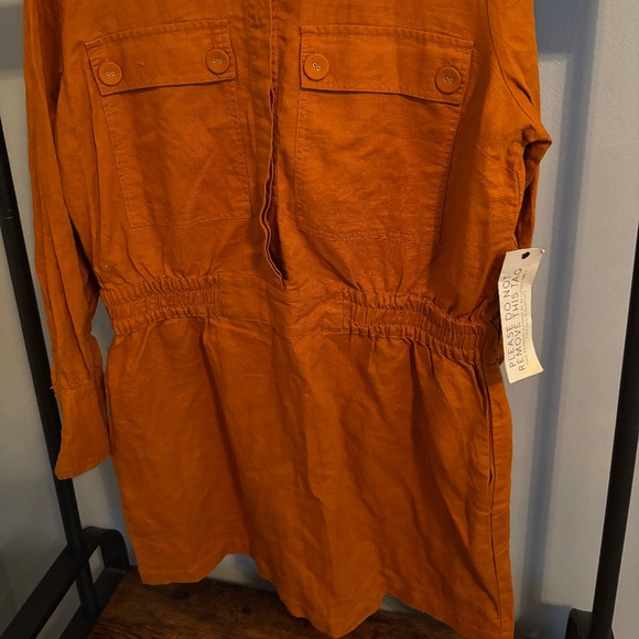 Happy X Nature Utility Linen Kate Hudson Dress - Picture 3 of 10